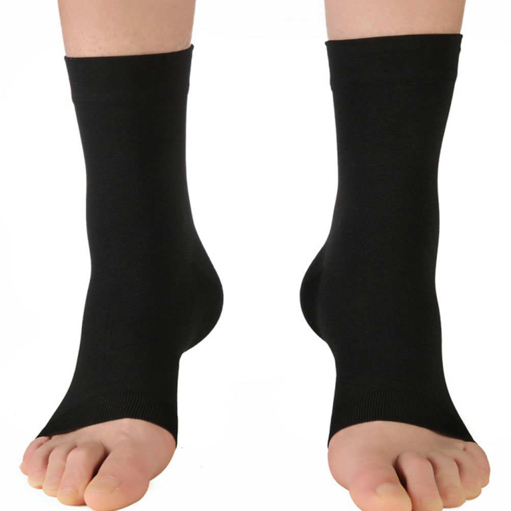Ankle Brace Sock - 2 paar warme enkelbrace compressiesokken, ademend,