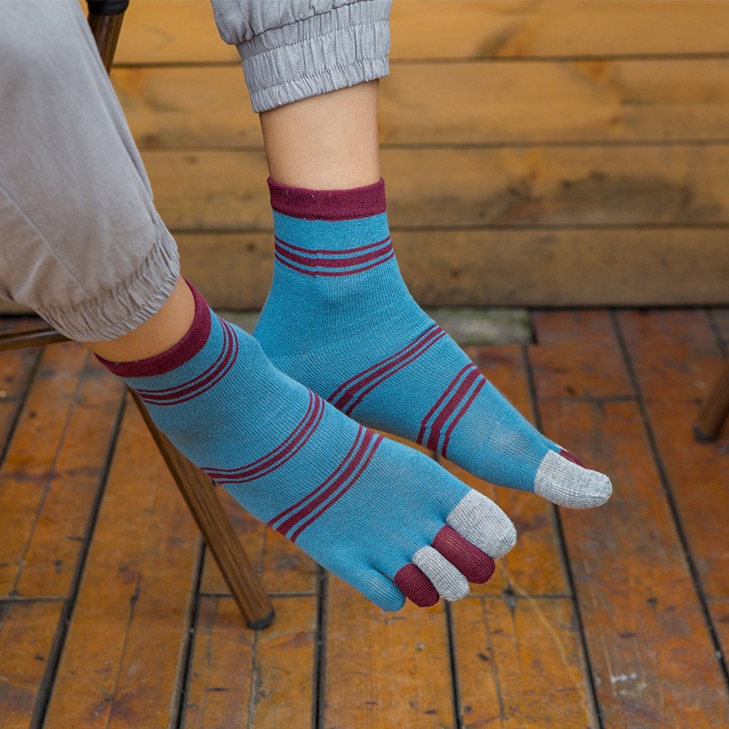 1/5 paar heren sokken met stre - Toe Sock Split recensie en prijs