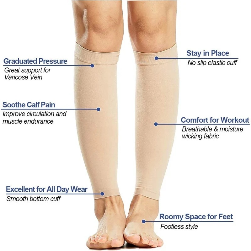 Compressie kousen zonder voet, - Compression Sleeve Calf recensie en prijs